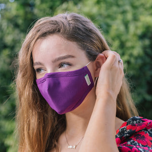 Purple Reusable & Washable Fabric Mask