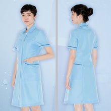 Load image into Gallery viewer, Uniform Dress -ND6803 (light blue/ white/ purple)

