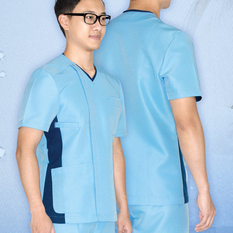 Men Zipper Top -NM6117 (light blue/ green/ blue)