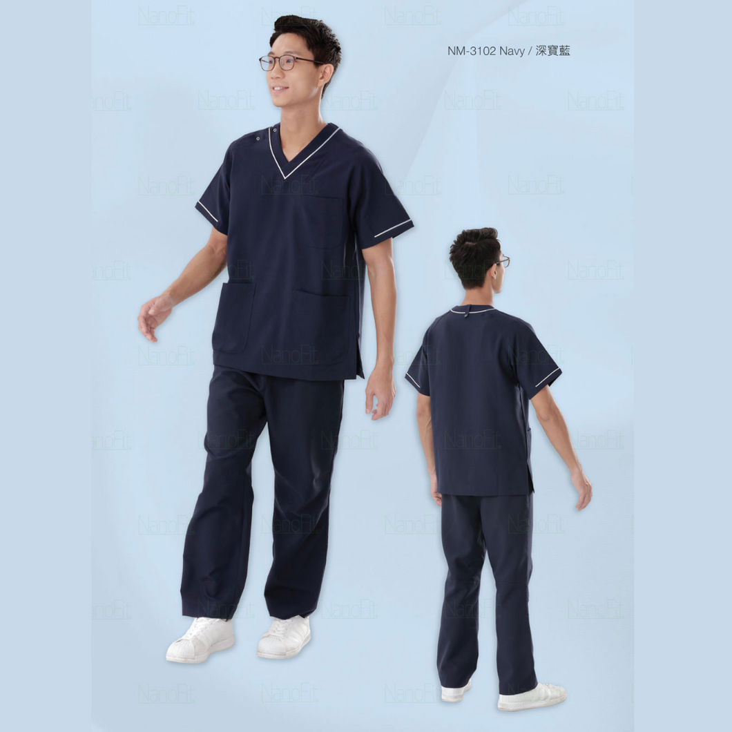Men Scrub Top -NM3102 (Navy)