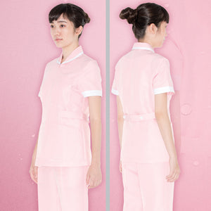 Women Zipper Top -NW6202 (Pink/ White)