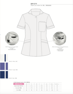 Women Zipper Top -NW6210 (Blue/ White/ Purple)
