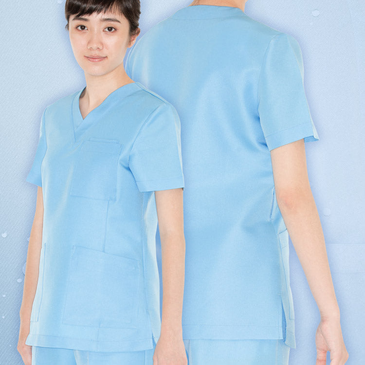 Women Scrub Top -NW6214 (Deep Blue/ Light Blue/ Green)