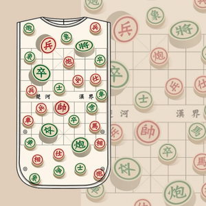 Mess-Free Bib Chinese Chess Pattern